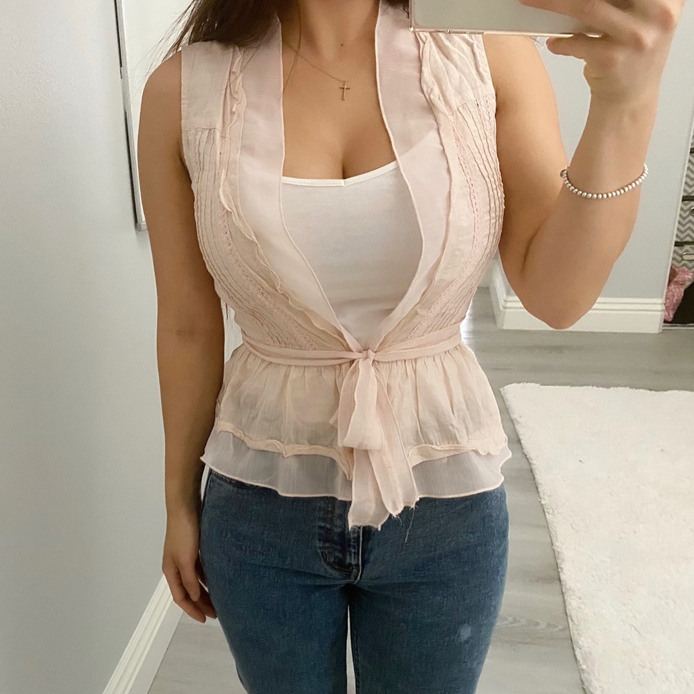 Peach Vest-Like Top